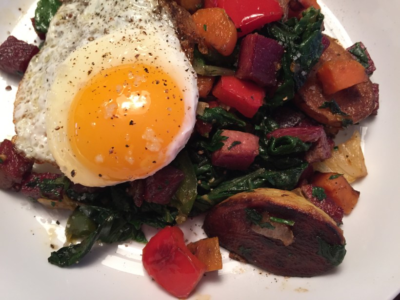 Close up look at the plated dish.