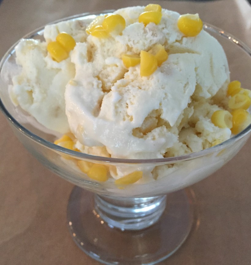 Sweet Corn and coconut combine to create an ice cream inspired by a classic Latin American pudding recipe.